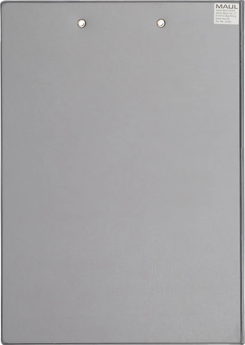 Maul Klemmbrettmappe mit Folienüberzug, A4, silber/grau