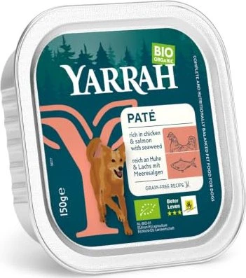 Yarrah Organic Cat Food Pâté with Salmon 100g