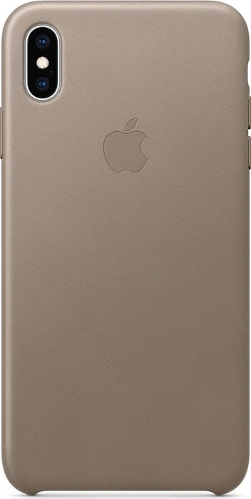 Apple Leder Case für iPhone XS Max taupe