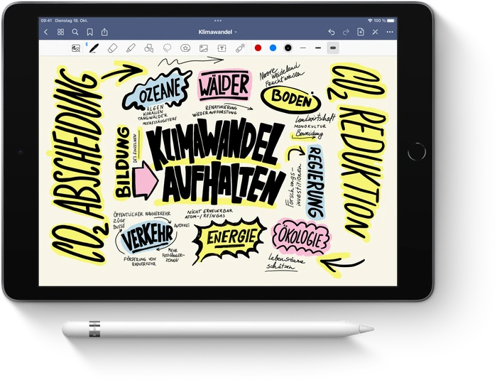 Apple Pencil 1. Gen / 2015, Set inkl. USB-C auf Apple Pencil Adapter