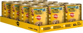 Pedigree mit 3 Sorten Geflügel in Pastete, 9.60kg (12x 800g)