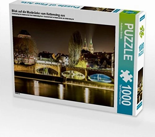 Calvendo Blick auf die Maxbrücke vom Kettensteg aus