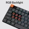 Keychron K5 Max, grau, LEDs RGB, hot-swap, Gateron LOW PROFILE 2.0 RED, USB/Bluetooth, DE Vorschaubild