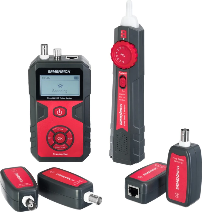 Ermenrich by Levenhuk Ping SM110 Network Cable Tester Kit, Kabel- und Netzwerktester Kit