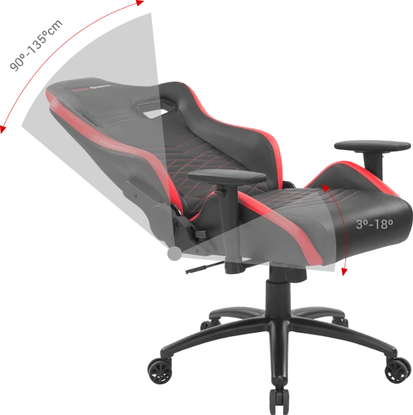 Mars Gaming MGCXNEO Premium Gamingstuhl, schwarz/rosa