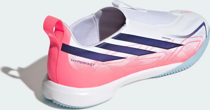 adidas F50 Hyperfast League Laceless IN cloud white/solar purple/solar turbo (Junior)