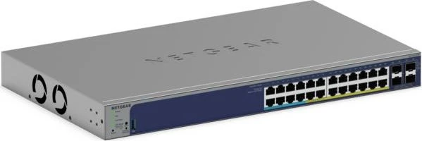 Netgear ProSAFE GS700 Rackmount Gigabit Smart Switch, 24x RJ-45, 4x SFP+, 420W PoE+