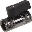 Alphacool 2-Wege Kugelhahn 5.5mm, schwarz vernickelt