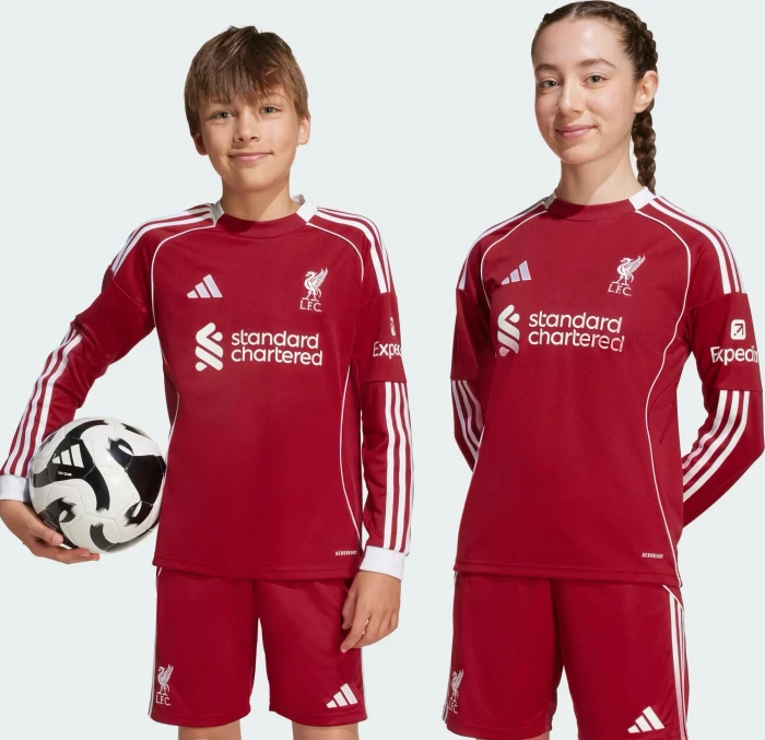 adidas Liverpool FC 2025/2026 Heimtrikot langarm (Junior)