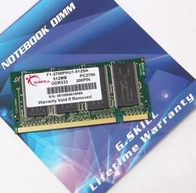 G.Skill SA Series SO-DIMM 512MB, DDR-333, CL2.5-4-4
