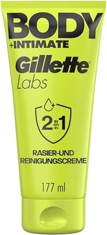 Gillette Labs Body + Intimate 2in1 Rasier- & Reinigungscreme, 177ml