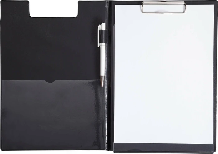 Maul Klemmbrettmappe mit Folienüberzug und Durchschreibschutz, A4, schwarz