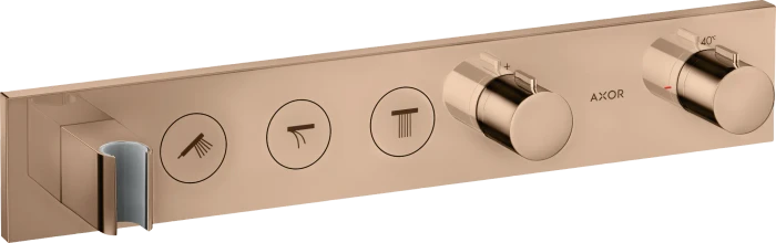 Hansgrohe AXOR ShowerSolutions Thermostatmodul Select 530/90 Unterputz für 3 Verbraucher polished red gold