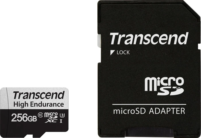 Transcend High Endurance 350V R100/W45 256GB Kit, UHS-I U3, Class 10