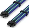 EZDIY-FAB 12VHPWR Kabel, 16-Pin PCIe 5.0 12VHPWR Stecker auf 16-Pin PCIe 5.0 12VHPWR Stecker, 16AWG, violett/grün, 60cm Vorschaubild