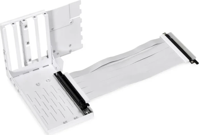 Lian Li Riser Card, inkl. PCI-Slot Blende für Lian Li, gewinkelt, PCIe 4.0, 200mm, weiß