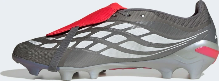 adidas Predator League Fold-Over Tongue FG iron metallic/zero metalic/lucid red