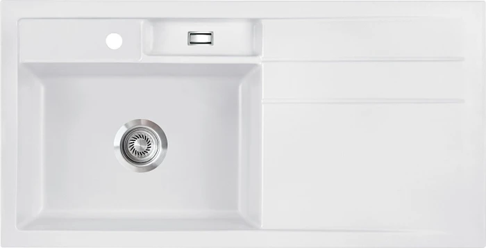 systemceram Bela 100 Einbau Becken links satin