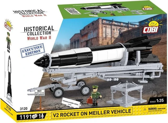 Cobi Historical Collection WW2 V2 Rocket on Meiller Vehicle - Executive Edition