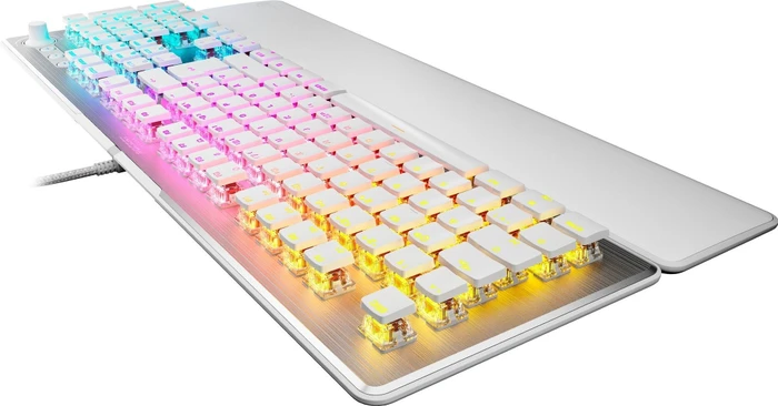 Roccat Vulcan II, LEDs RGB, weiß/silber, TITAN II RED, USB, DE