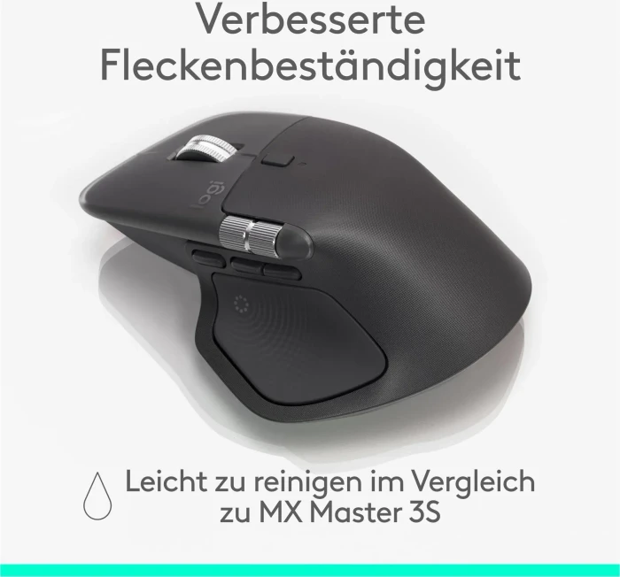 Logitech MX Master 4 Graphite, dunkelgrau, Logi Bolt, USB/Bluetooth
