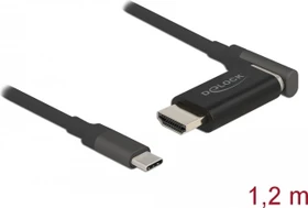 DeLOCK USB-C 3.1 [Stecker] auf HDMI [Stecker] 4K 60Hz Adapterkabel schwarz, 1.2m (66685)