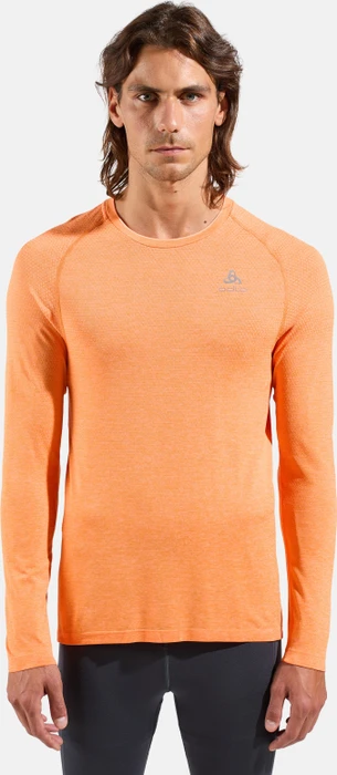Odlo Essentials Seamless Laufshirt langarm oriole melange (Herren)