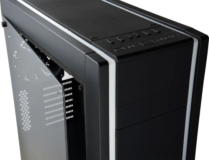 Enermax Saberay schwarz, Glasfenster