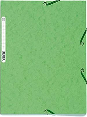 Exacompta Sammelmappe Colorspan 400g/m² mit Gummizug, A4, lindgrün, 25er-Pack