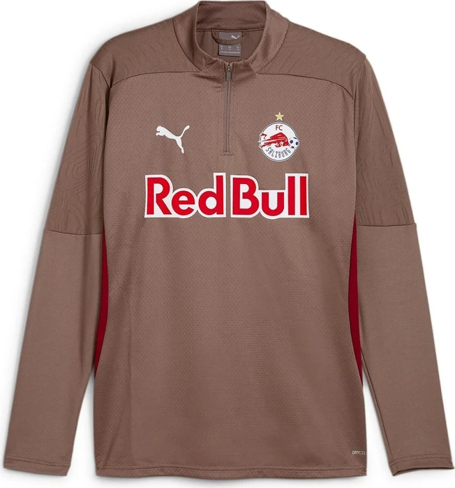 Puma FC Red Bull Salzburg 1/4-Zip Trikot langarm dark clove/team regal red (Herren)