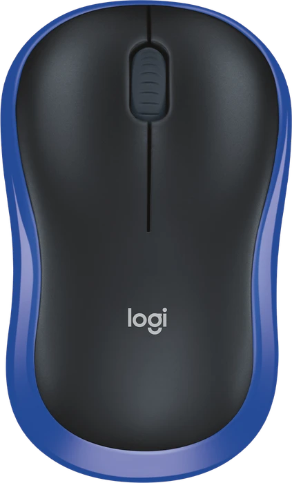 Logitech M185 Wireless Mouse schwarz/blau, USB