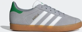 adidas Gazelle halo silver/cloud white/green (Junior)