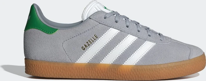 adidas Gazelle halo silver/cloud white/green (Junior)
