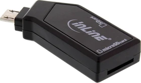 InLine OTG Dual-Slot-Cardreader, USB 2.0 Micro-B [Stecker] (66778)