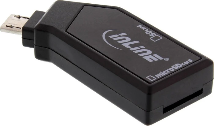 InLine OTG Dual-Slot-Cardreader, USB 2.0 Micro-B [Stecker]