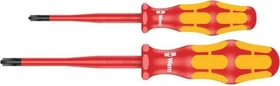 Wera Kraftform Plus Serie 100 VDE 165 iS PZ/S Pozidriv/Plus-Minus Schraubendrehersatz, 2-tlg.