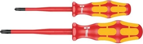 Wera Kraftform Plus Serie 100 VDE 165 iS PZ/S Pozidriv/Plus-Minus Schraubendrehersatz, 2-tlg.