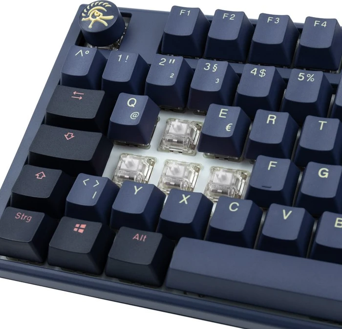 Ducky One 3, Cosmic Blue, TKL, PBT, LEDs RGB, MX RGB ERGO CLEAR, USB, DE