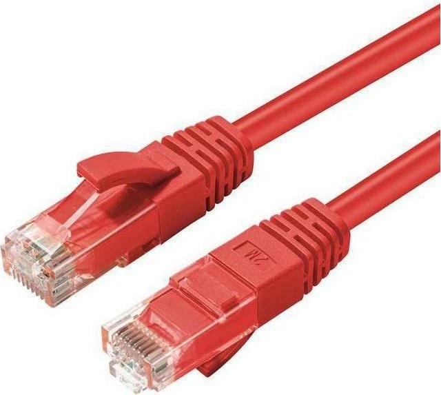 MicroConnect Patchkabel, Cat5e, U/UTP, RJ-45/RJ-45, 2m, rot