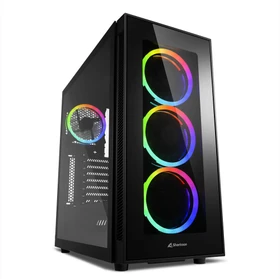 Sharkoon TG5 RGB Silent PCGH Edition, Glasfenster, schallgedämmt