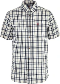 Fjällräven Övik Lite Hemd kurzarm chalk white/dark navy (Herren)