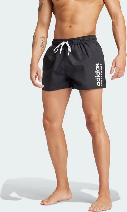 adidas Essentials Logo CLX Badeshorts schwarz/weiß (Herren)