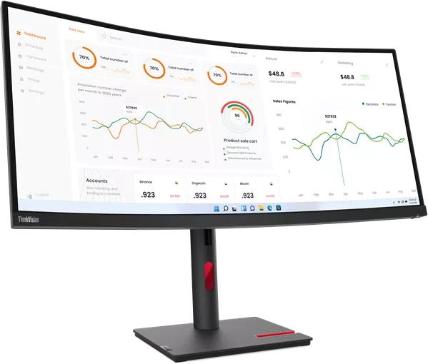 Lenovo ThinkVision T34w-30, 34"
