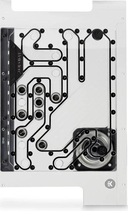 EK Water Blocks Quantum Line EK-Quantum Reflection² PC-O11D Mini D5 PWM D-RGB, Verteilerplatte mit Pumpe, Acryl