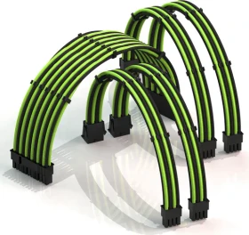 LinkUP PSU Cable Extension Kit, Grün/Schwarz (PWR-EXTMOD-RZ-GNBK30)