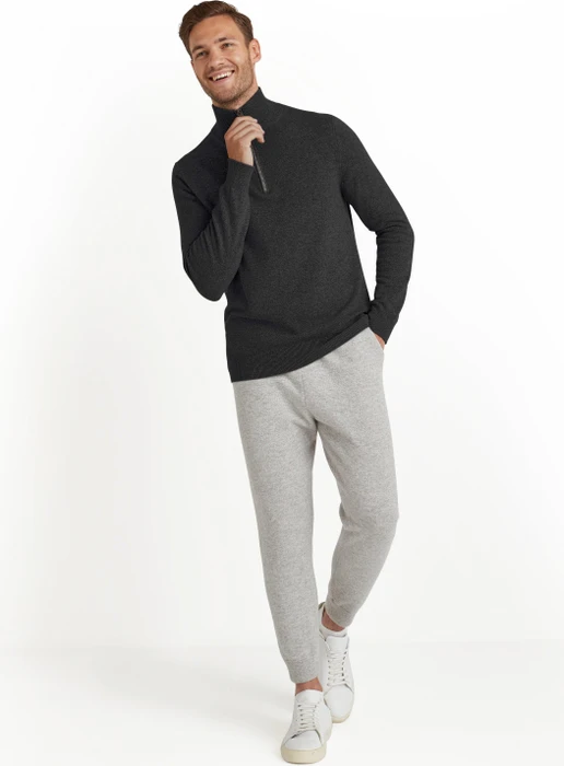 Falke Luxury Troyer Pullover schwarz (Herren)