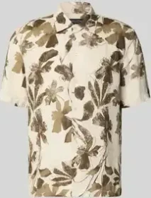 Marc O'Polo Regular Allover-Print Hemd kurzarm light brown (Herren)
