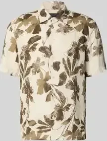 Marc O'Polo Regular Allover-Print Hemd kurzarm light brown (Herren)