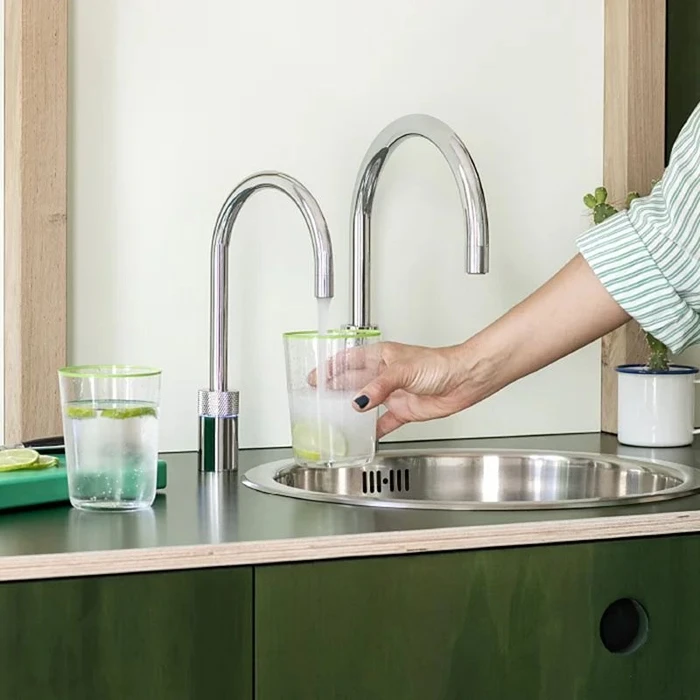Quooker Nordic Round Twintaps Combi verchromt glänzend