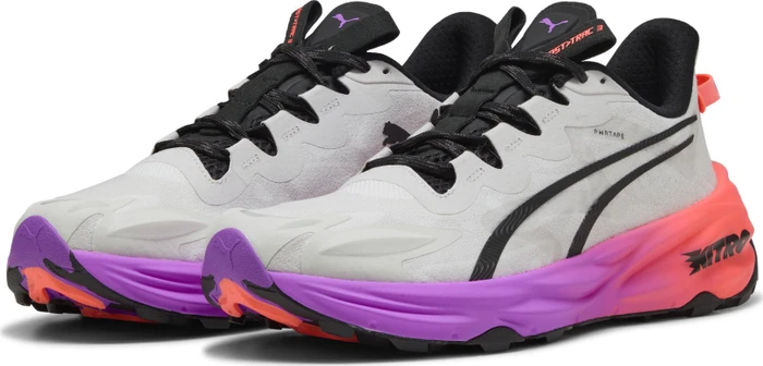 Puma Fast-Trac Nitro 3 feather gray/glowing red/pure magenta (Herren)